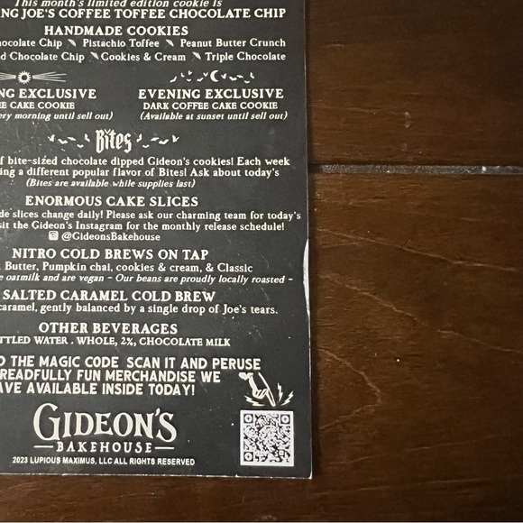Gideon’s Bakehouse April 2022 Menu - Picture 4 of 4
